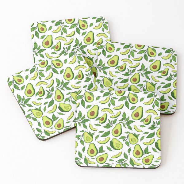 Item preview, Fresh Green Avocado Fruit Pattern designed and sold by Owcomm.