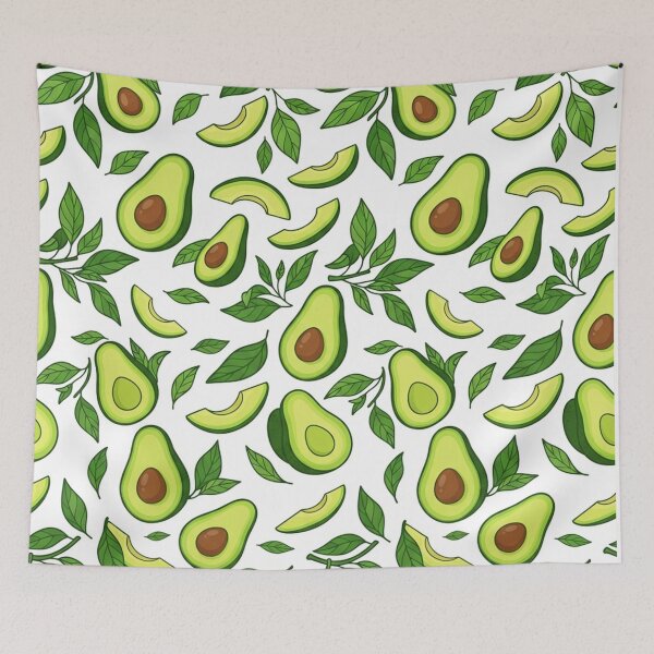 Item preview, Fresh Green Avocado Fruit Pattern designed and sold by Owcomm.