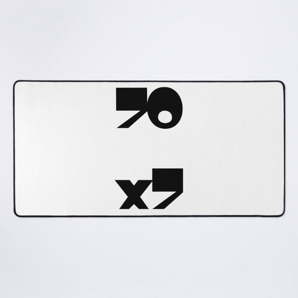 Item preview, 70x7 Seventy Times Seven Abstract Geometric Christian Forgiveness Art Black Version designed and sold by LensDyn™.