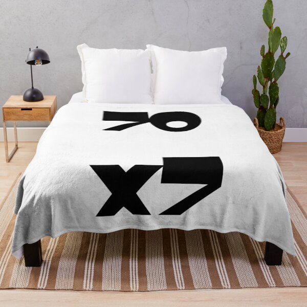 Item preview, 70x7 Seventy Times Seven Abstract Geometric Christian Forgiveness Art Black Version designed and sold by LensDyn™.
