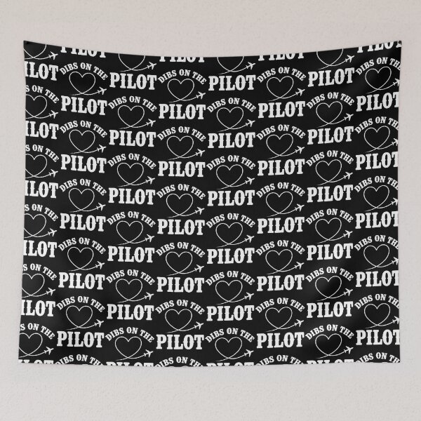 Item preview, Dibs On The Pilot Art For Women Girlfriend Aviator designed and sold by Pider-Vampire.