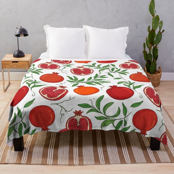 Item preview, Vibrant Red Pomegranate Fruit Pattern designed and sold by Owcomm.