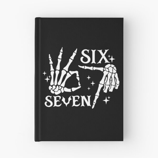 Item preview, Funny Skeleton Six Seven Meme Hand Sign Halloween designed and sold by Krasnovaovaova.