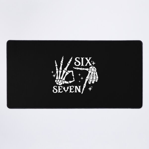 Item preview, Funny Skeleton Six Seven Meme Hand Sign Halloween designed and sold by Krasnovaovaova.