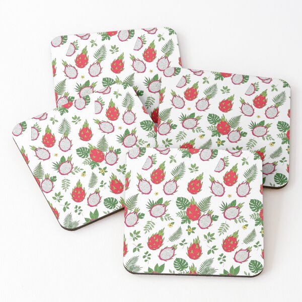 Item preview, Tropical Dragon Fruit Pitaya Seamless Pattern designed and sold by Owcomm.
