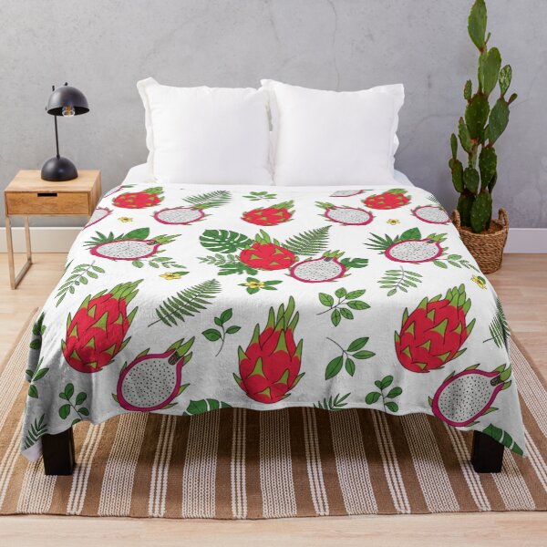 Item preview, Tropical Dragon Fruit Pitaya Seamless Pattern designed and sold by Owcomm.