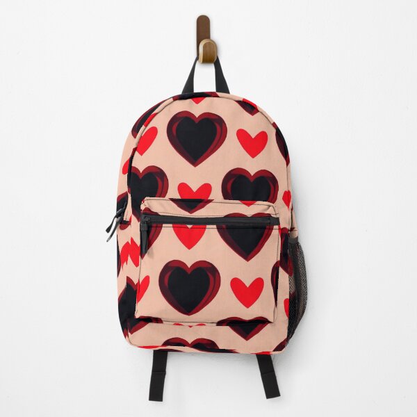 Item preview, ❤️ Black & Red Hearts Pattern – Romantic Love Design designed and sold by IMuDesigner.