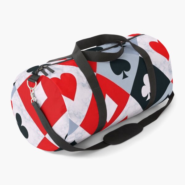 Item preview, Classic Playing Card Suits Pattern – Red Black & White Casino Design designed and sold by IMuDesigner.
