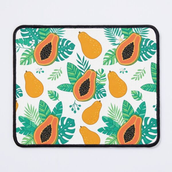 Item preview, Tropical Papaya Fruit and Leaves Pattern designed and sold by Owcomm.