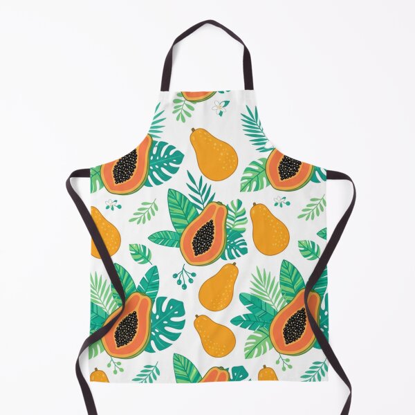Item preview, Tropical Papaya Fruit and Leaves Pattern designed and sold by Owcomm.