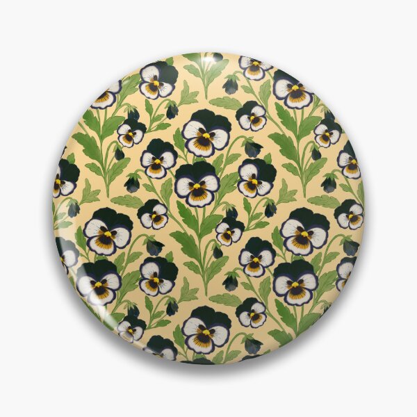 Item preview, Navy Pansies — Botanical Seamless Pattern designed and sold by LaPolilladPapel.