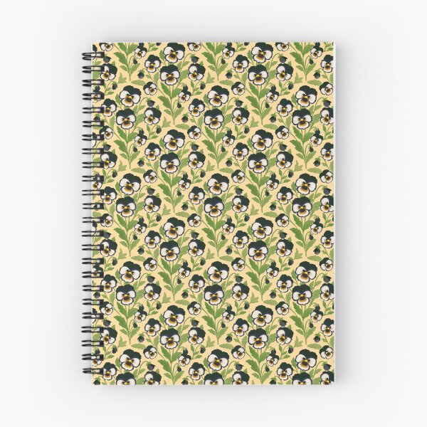 Item preview, Navy Pansies — Botanical Seamless Pattern designed and sold by LaPolilladPapel.