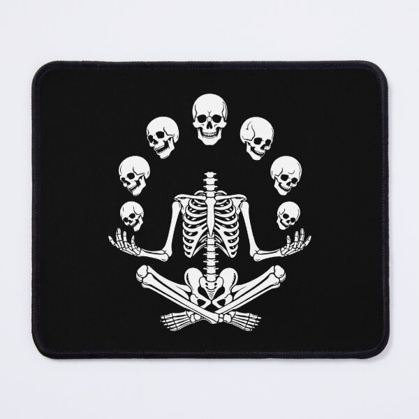 Item preview, Meditating Skeleton Yoga Skulls Halloween Shirt designed and sold by Krasnovaovaova.