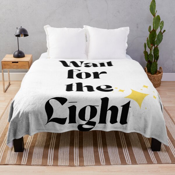Item preview, Wait For The Light Retro Inspirational Quote Sparkle designed and sold by LensDyn™.