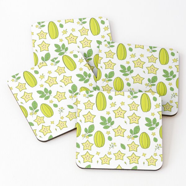 Item preview, Fresh Starfruit Tropical Fruit Pattern Illustration    designed and sold by Owcomm.