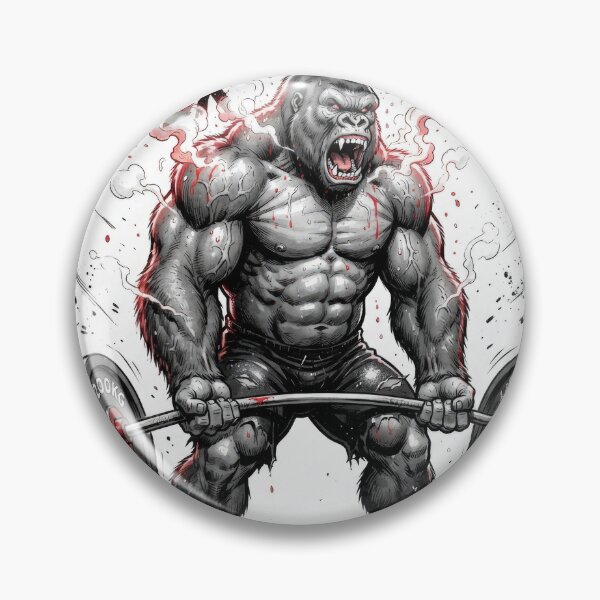 Item preview, Steaming Power Gorilla 200kg Heavy Deadlift designed and sold by Rahat3344.