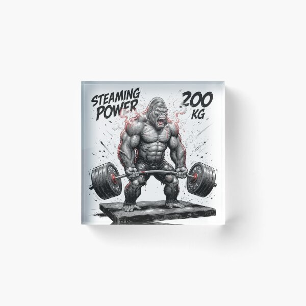 Item preview, Steaming Power Gorilla 200kg Heavy Deadlift designed and sold by Rahat3344.