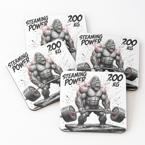 Item preview, Steaming Power Gorilla 200kg Heavy Deadlift designed and sold by Rahat3344.