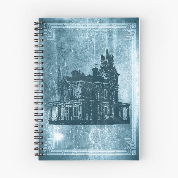 Item preview, Weathered Gothic Victorian Mansion with Bats Blue designed and sold by Ghoul Enterprises.