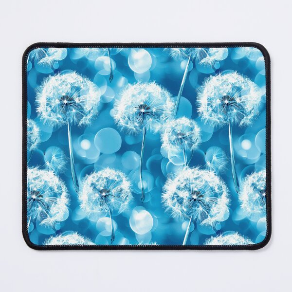 Item preview, Boho Style White Dandelion Designs On Aqua Blue designed and sold by DEC02.