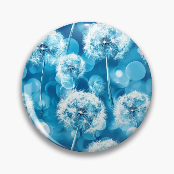 Item preview, Boho Style White Dandelion Designs On Aqua Blue designed and sold by DEC02.