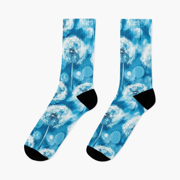 Item preview, Boho Style White Dandelion Designs On Aqua Blue designed and sold by DEC02.