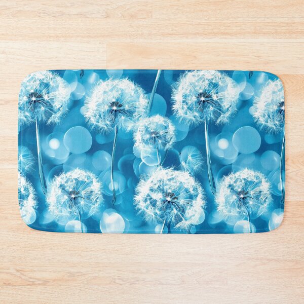 Item preview, Boho Style White Dandelion Designs On Aqua Blue designed and sold by DEC02.