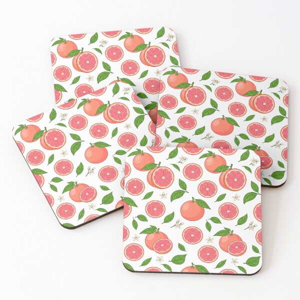 Item preview, Fresh Pink Grapefruit Fruit Pattern designed and sold by Owcomm.