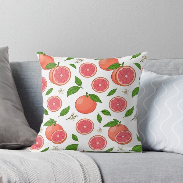 Item preview, Fresh Pink Grapefruit Fruit Pattern designed and sold by Owcomm.
