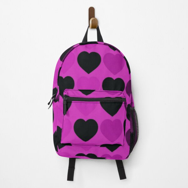 Item preview, Pink & Black Hearts Pattern – Bold Romantic Kawaii Design designed and sold by IMuDesigner.
