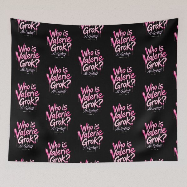 Item preview, Who Is Valerie Grok Pink Drip designed and sold by Heinessight Merch.