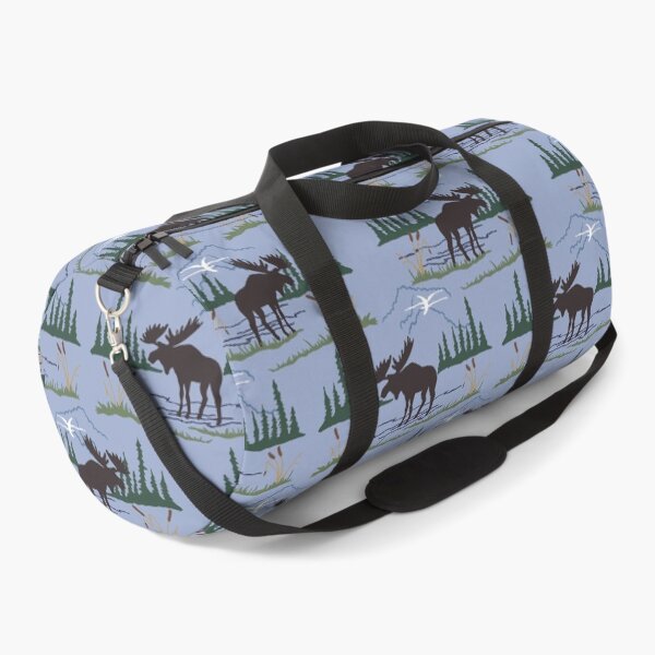 Item preview, Mountain Moose in Ice Blue designed and sold by YesterdayColl.
