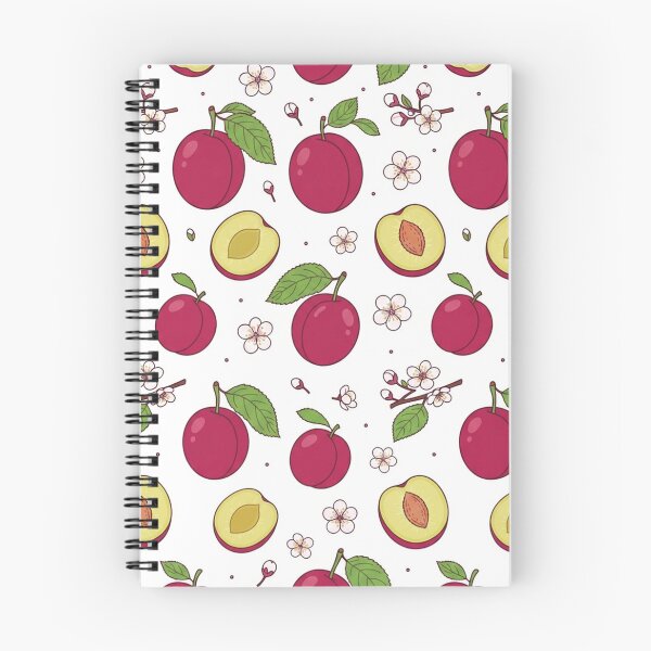Item preview, Sweet Juicy Plums and Blossoms Pattern designed and sold by Owcomm.
