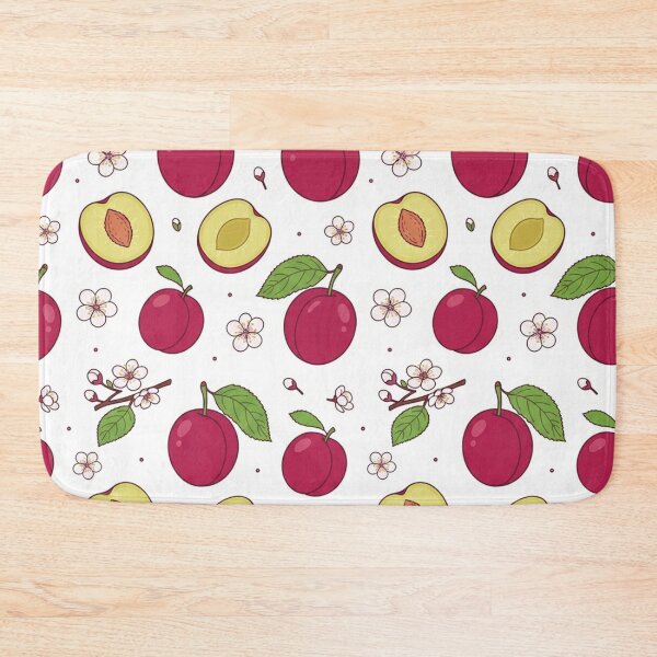 Item preview, Sweet Juicy Plums and Blossoms Pattern designed and sold by Owcomm.
