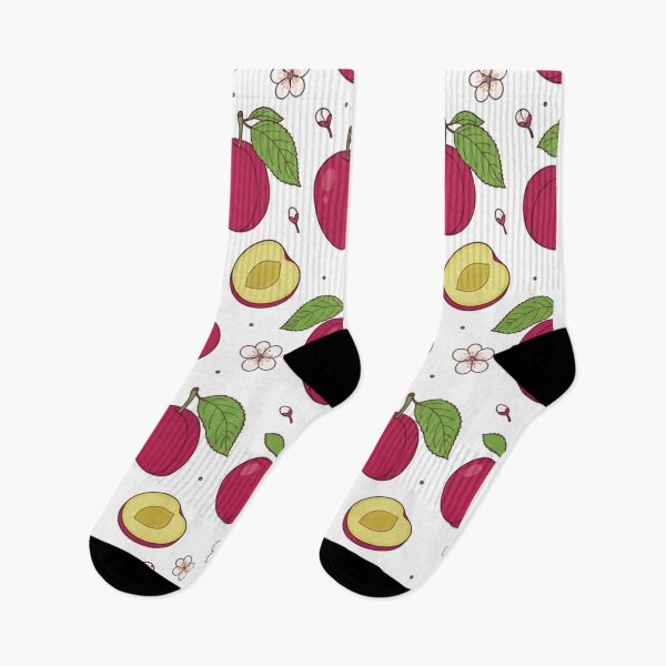Item preview, Sweet Juicy Plums and Blossoms Pattern designed and sold by Owcomm.