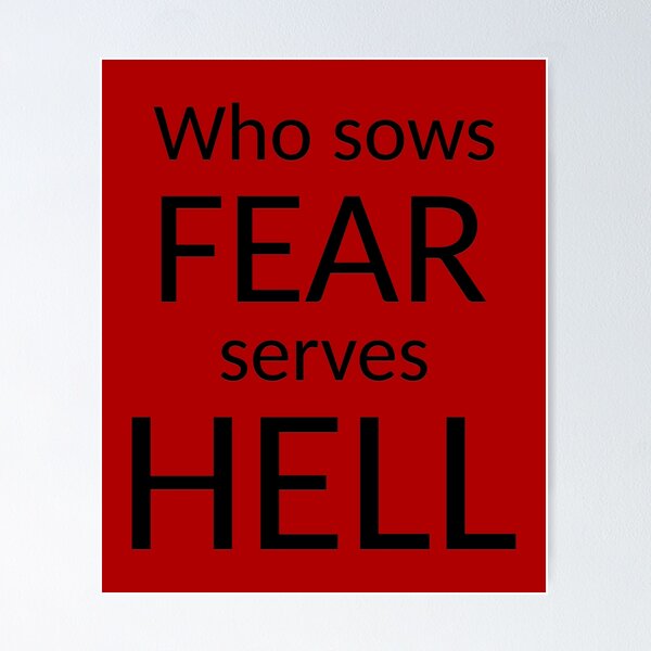 Item preview, Who sows fear serves hell_V1C designed and sold by ART-OF-ORION.