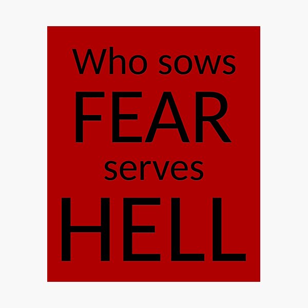Item preview, Who sows fear serves hell_V1C designed and sold by ART-OF-ORION.