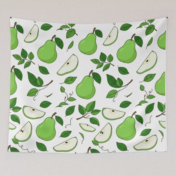 Item preview, Fresh Green Pears Fruit Pattern designed and sold by Owcomm.