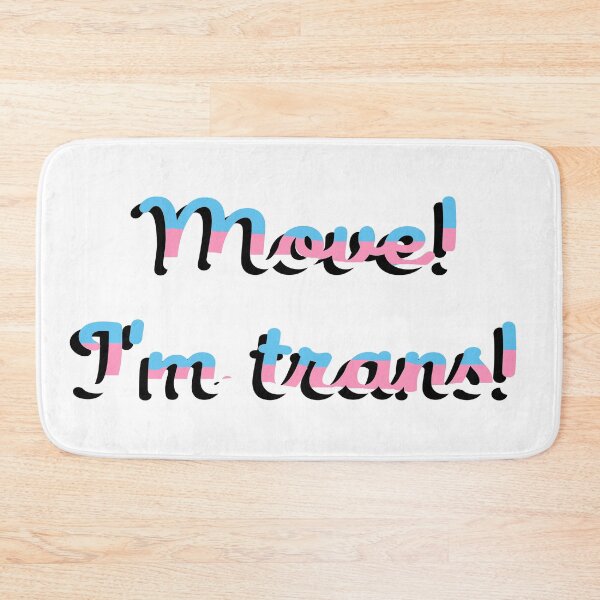 Item preview, Move I'm Trans - Trans Colors in Cursive designed and sold by AYTFA.