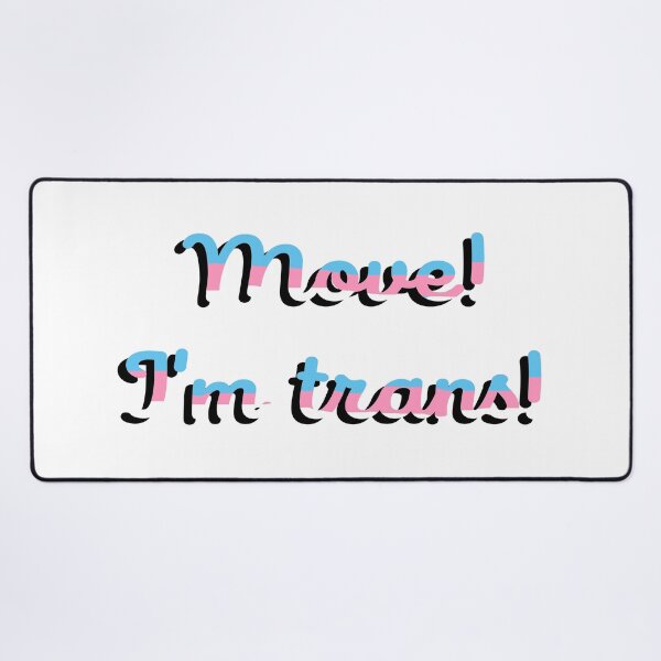 Item preview, Move I'm Trans - Trans Colors in Cursive designed and sold by AYTFA.