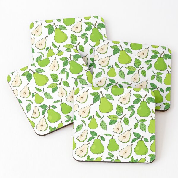 Item preview, Fresh Green Pear Fruit Pattern designed and sold by Owcomm.