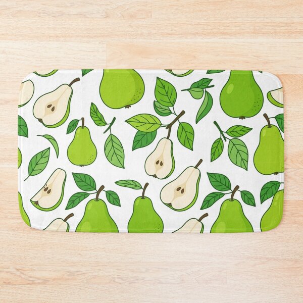 Item preview, Fresh Green Pear Fruit Pattern designed and sold by Owcomm.