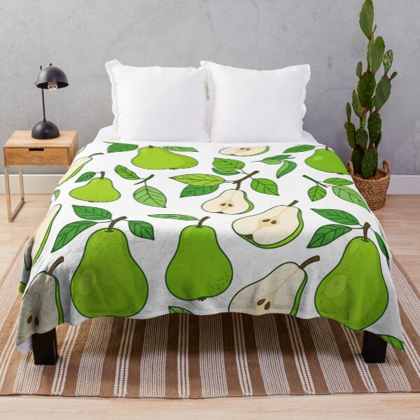 Item preview, Fresh Green Pear Fruit Pattern designed and sold by Owcomm.