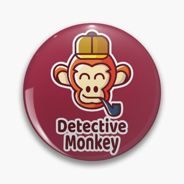 Item preview, Detective Monkey – Funny Mystery Detective Ape designed and sold by MerlinWear.