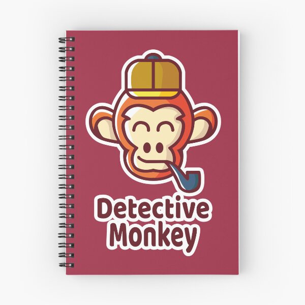 Item preview, Detective Monkey – Funny Mystery Detective Ape designed and sold by MerlinWear.
