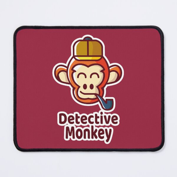 Item preview, Detective Monkey – Funny Mystery Detective Ape designed and sold by MerlinWear.