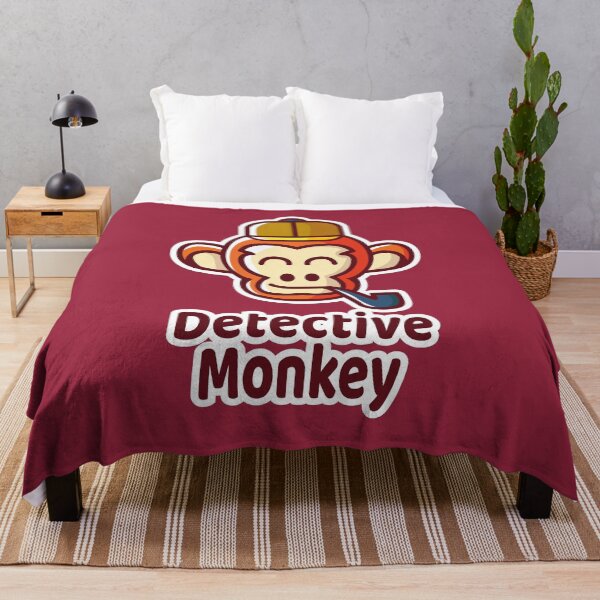 Item preview, Detective Monkey – Funny Mystery Detective Ape designed and sold by MerlinWear.
