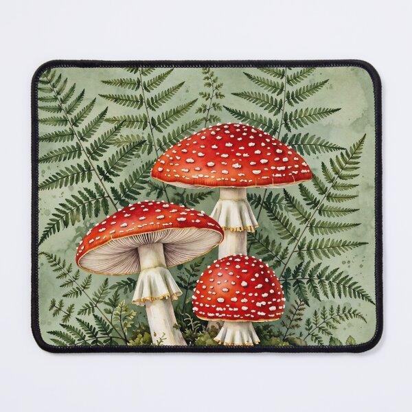 Item preview, Forest Floor Amanita Mushrooms & Ferns by PanaluPrint designed and sold by PanaluPrint .