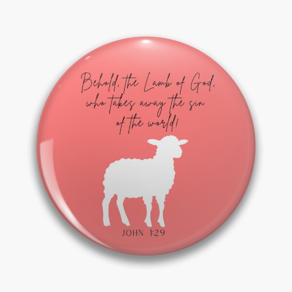 Item preview, Bible Art - John 1:29 Behold The Lamb of God designed and sold by Boy and Belugee Studio.