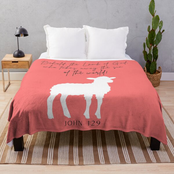 Item preview, Bible Art - John 1:29 Behold The Lamb of God designed and sold by Boy and Belugee Studio.